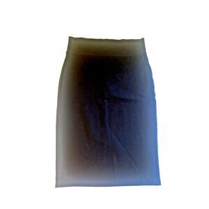 Labijou Black Bodycon Skirt Junior L Pull On, Stretch Knee Length, Back slit